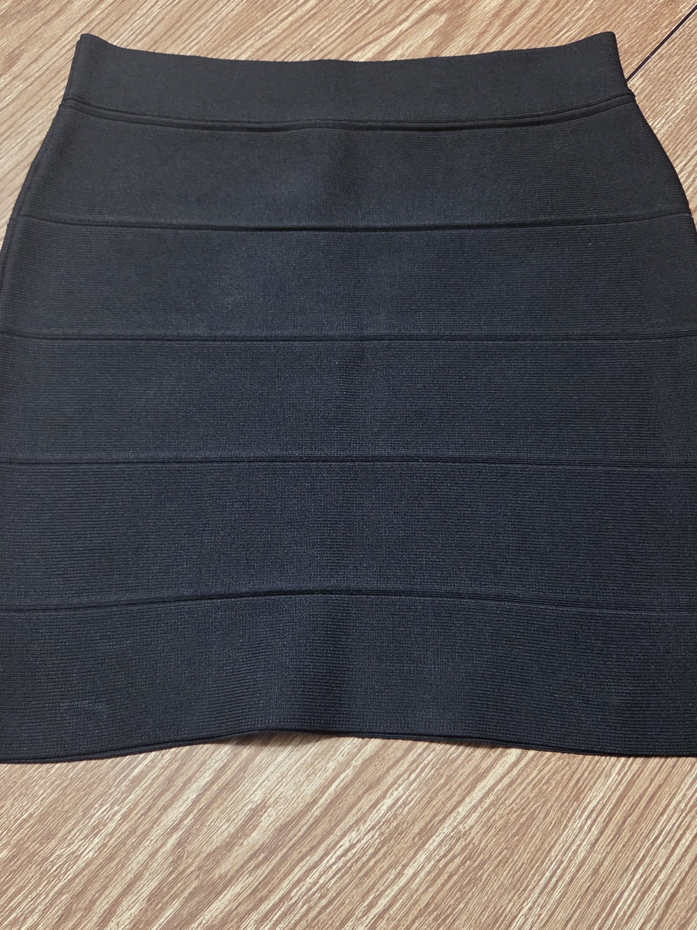 Romeo & Juliet Couture Black Textured Bandage Mini Skirt